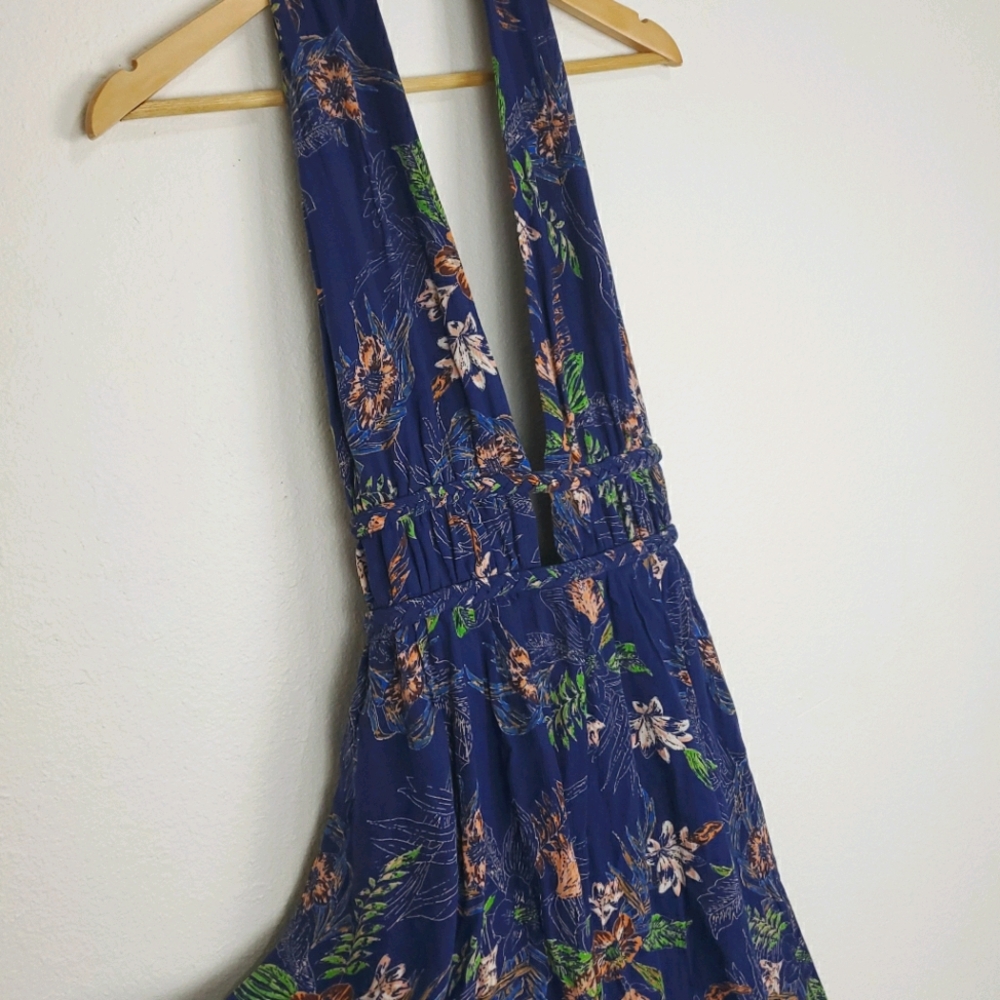 Floral Backless Summer Dress